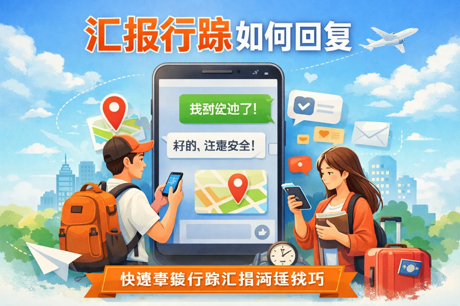 汇报行踪如何回复