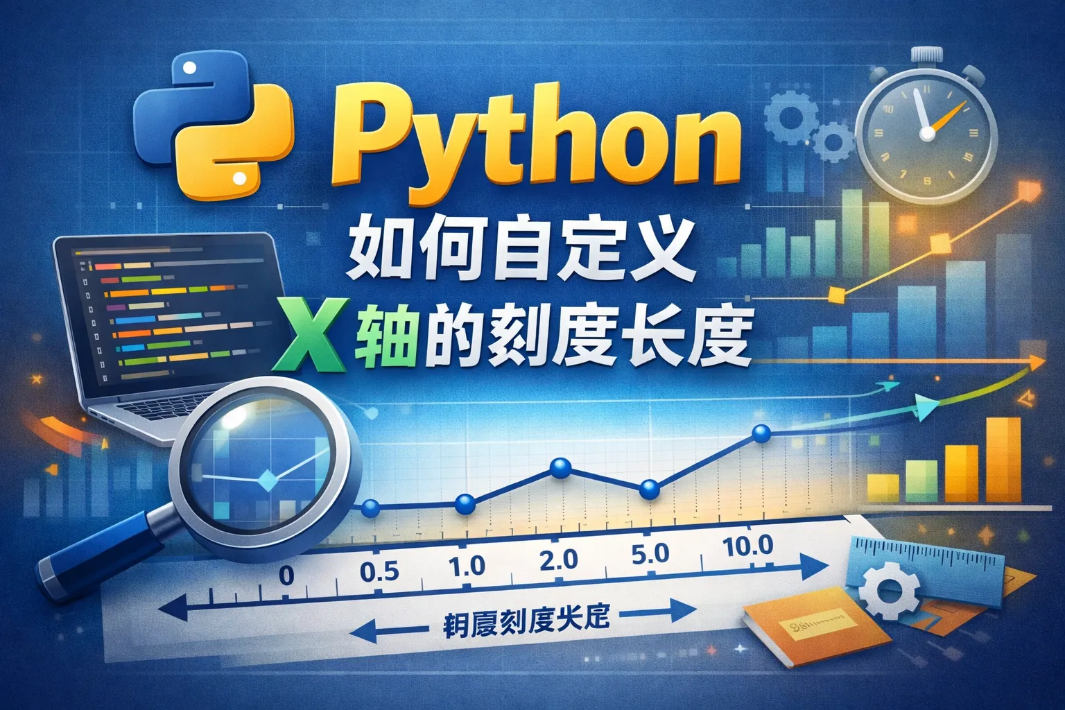 python如何自定义x轴的刻度长度