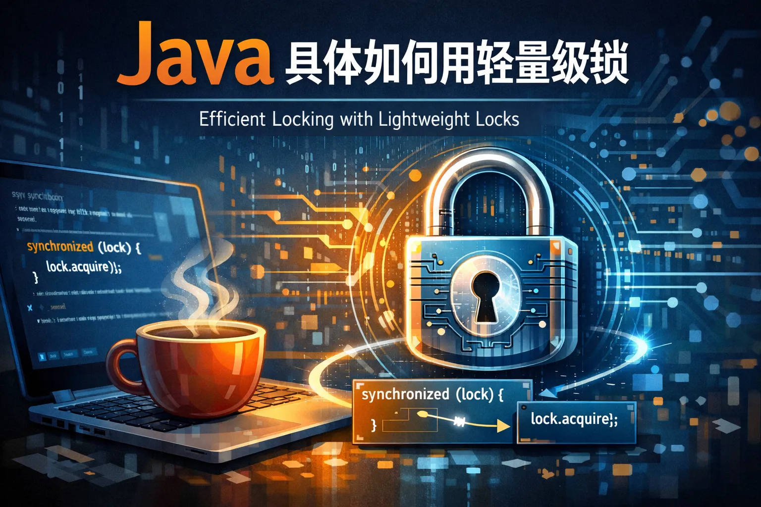 java 具体如何用轻量级锁