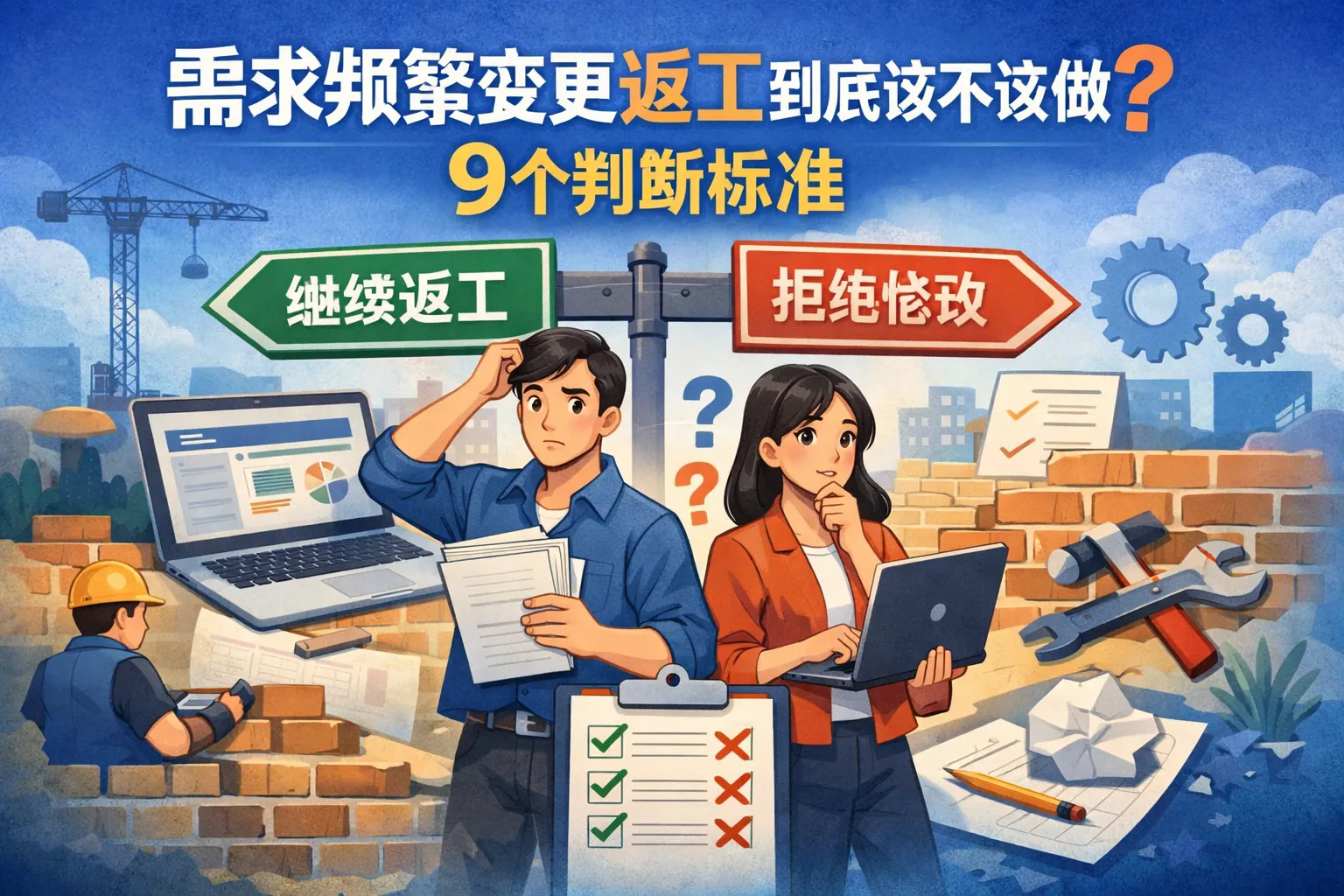 需求频繁变更返工到底该不该做?9个判断标准