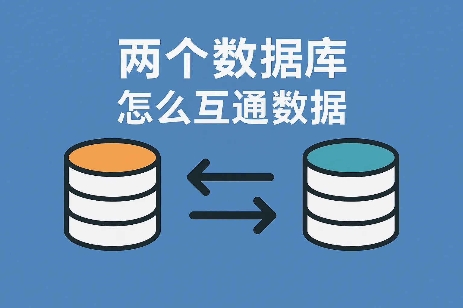 两个数据库怎么互通数据