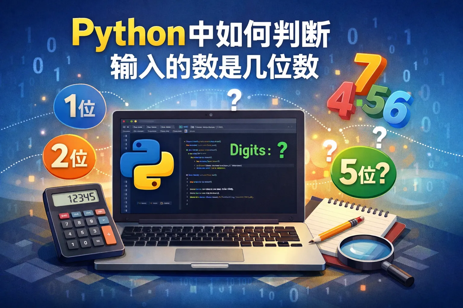 python中如何半段输入的数是几位数