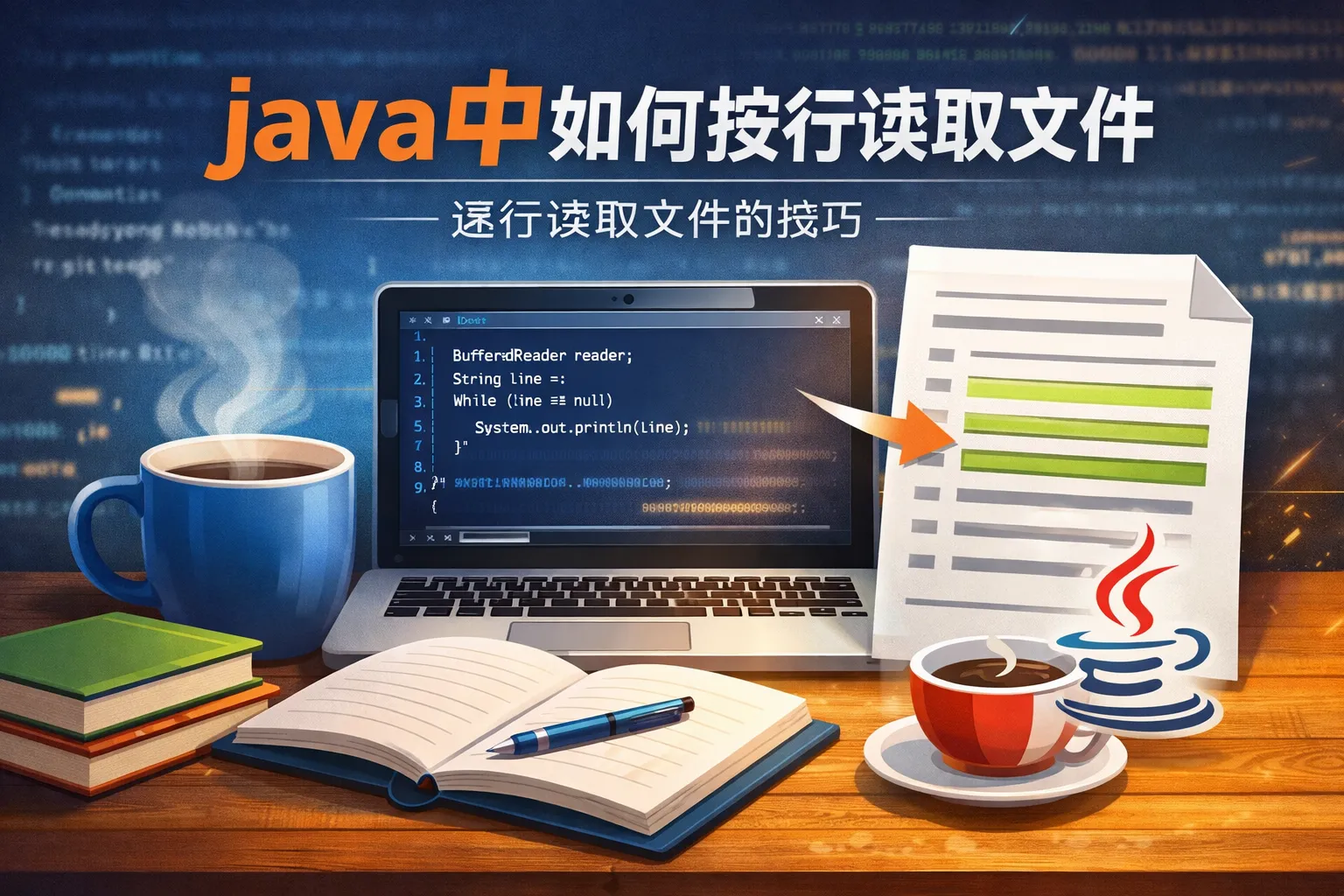 java中如何按行读取文件