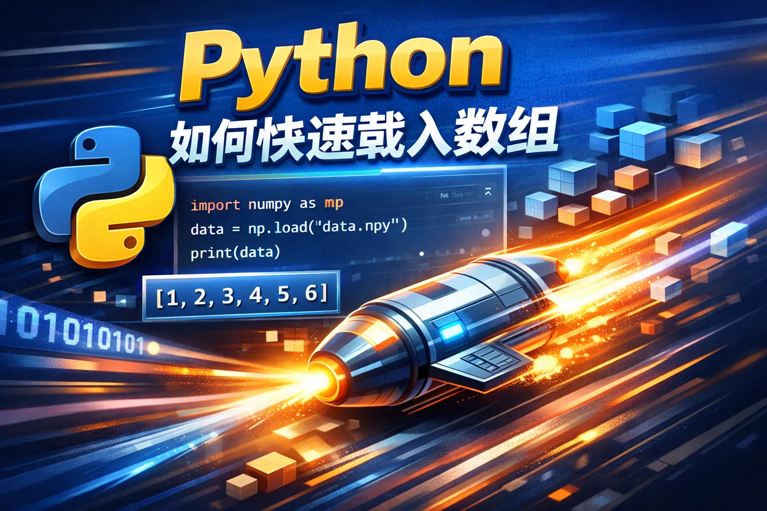 python如何快速载入数组