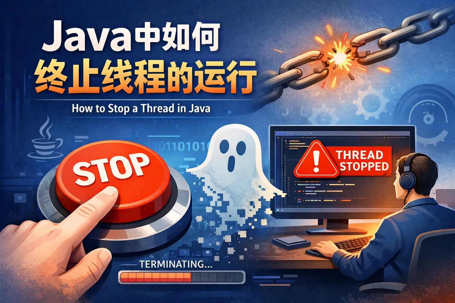 java中如何终止线程的运行