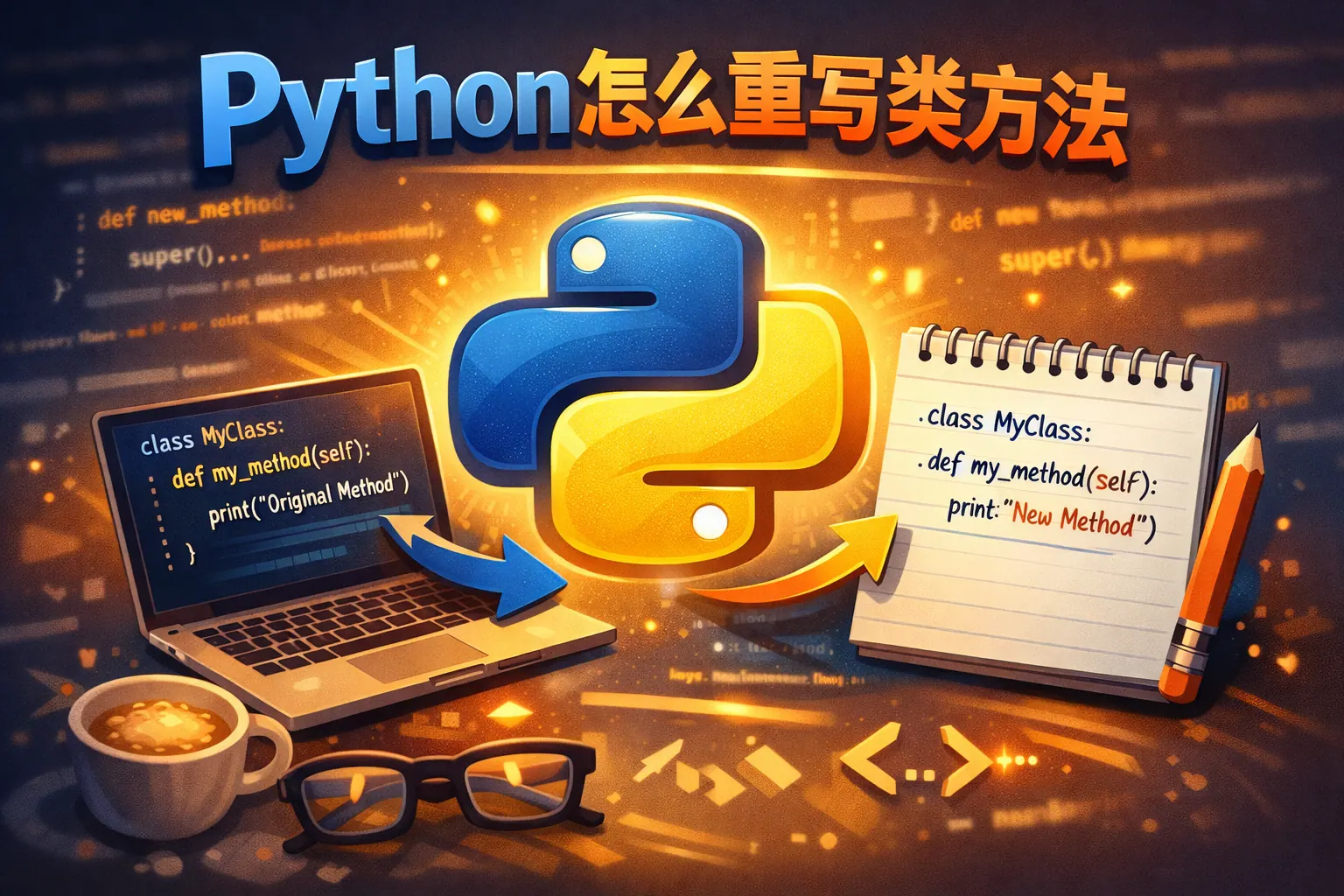python怎么重写类方法