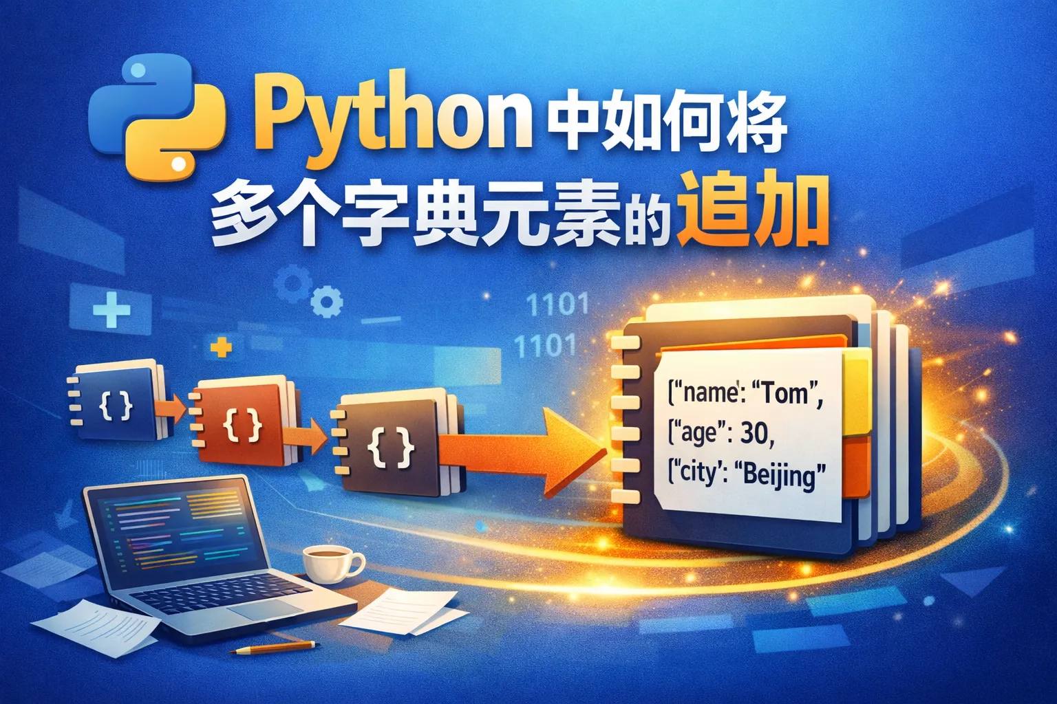 python中如何将多个字典元素的追加
