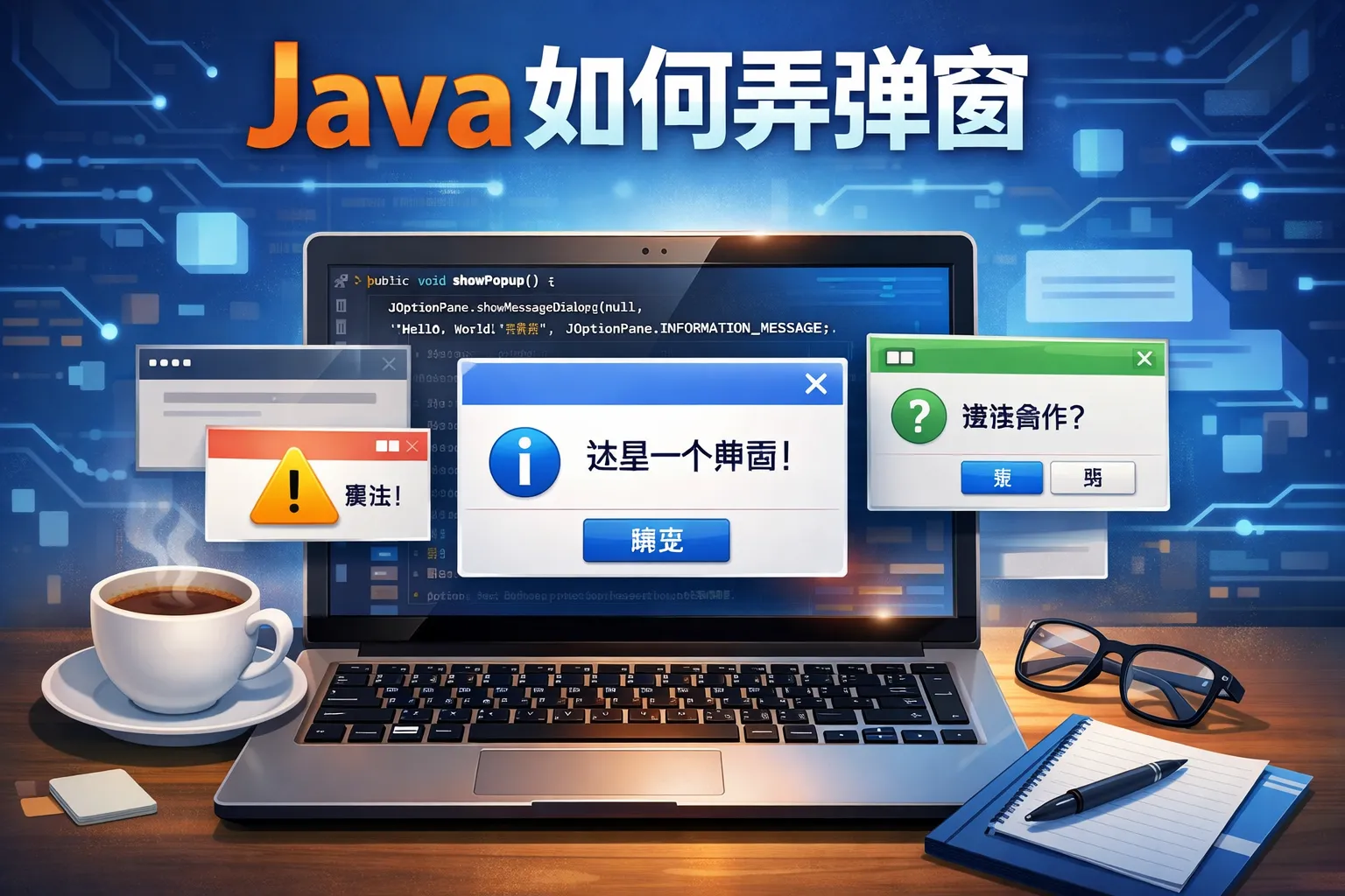 Java如何弄弹窗