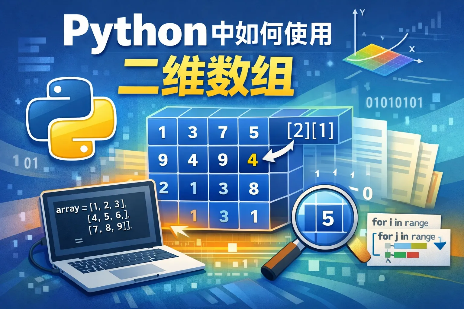 python中如何使用二维数组