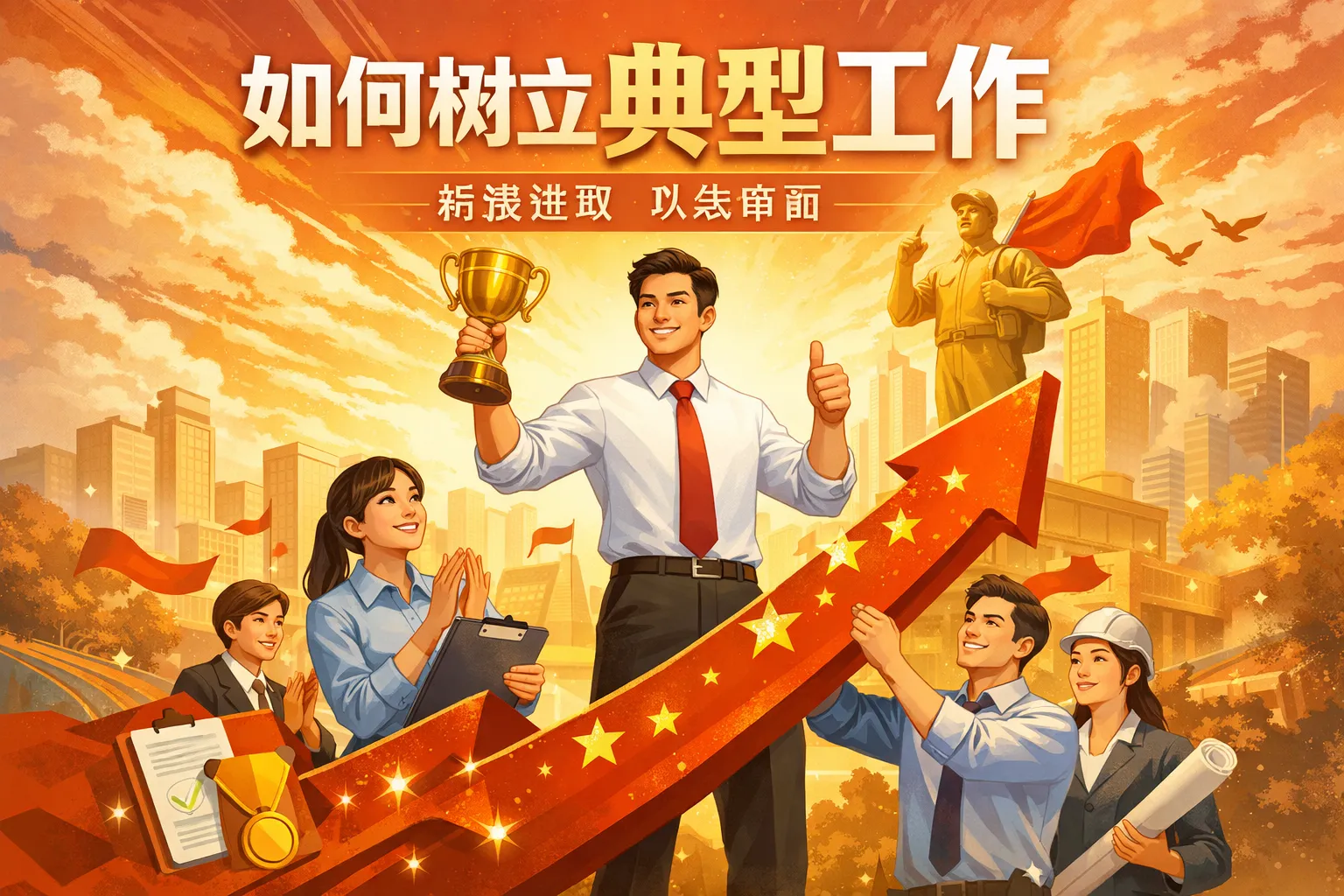 如何树立典型工作