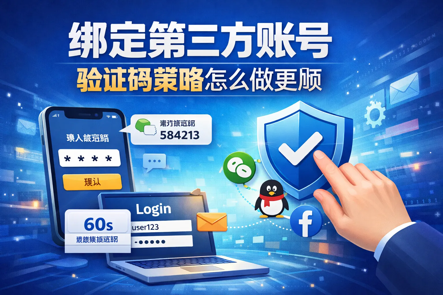 绑定第三方账号:验证码策略怎么做更顺