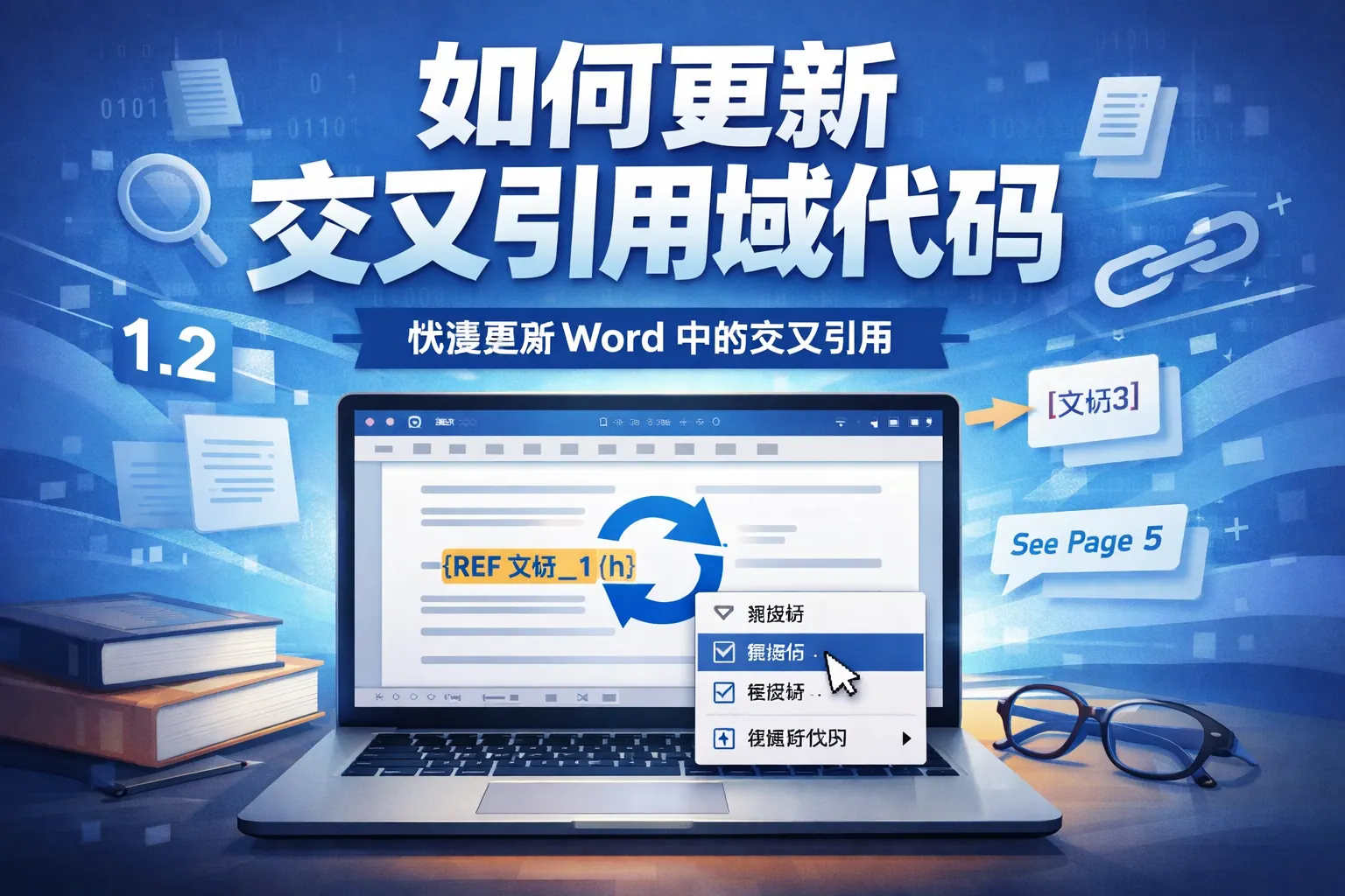 如何更新交叉引用域代码