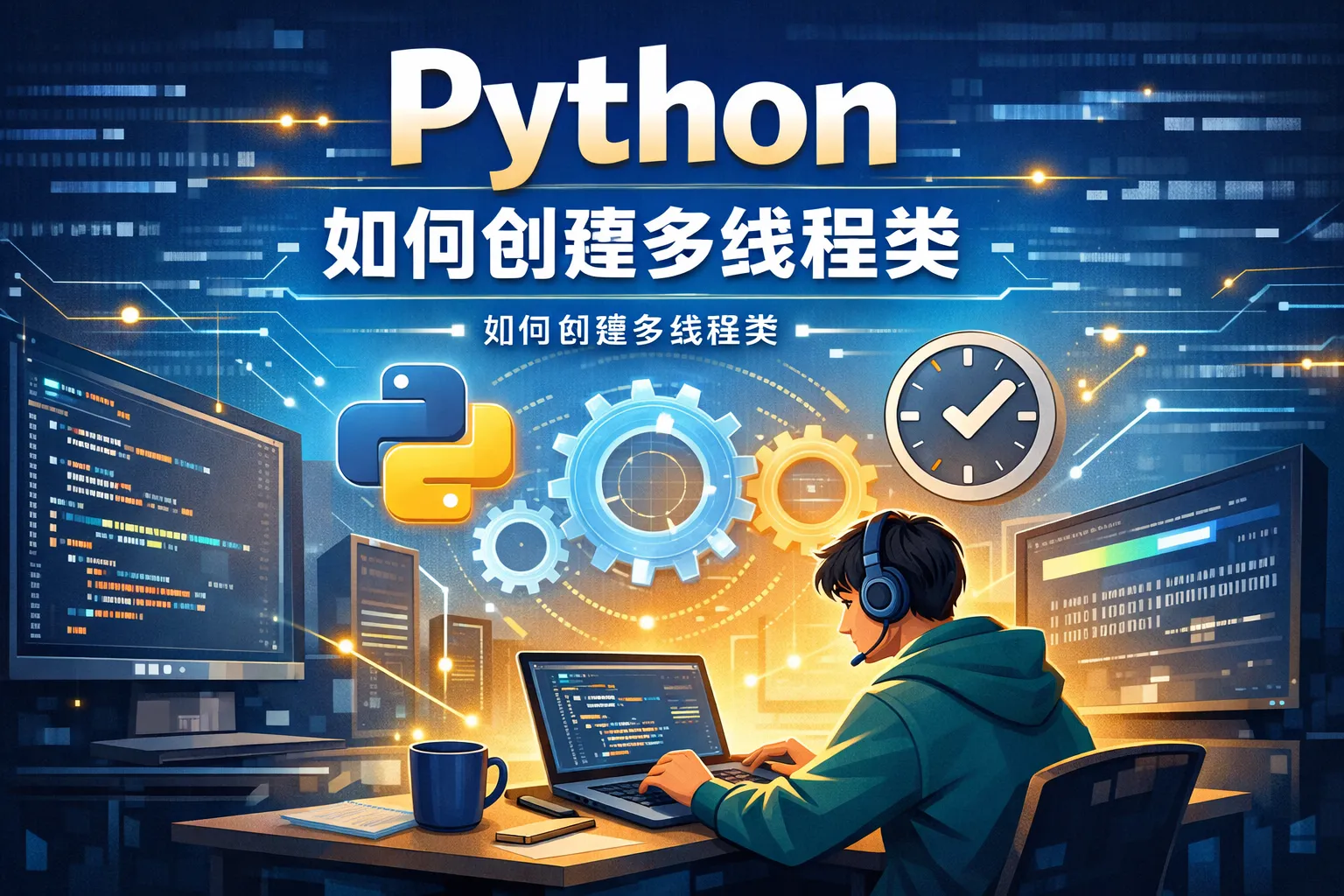 python如何创建多线程类