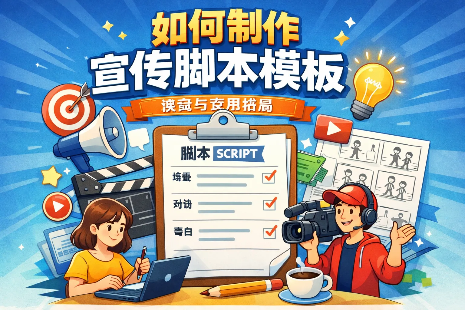 如何制作宣传脚本模板