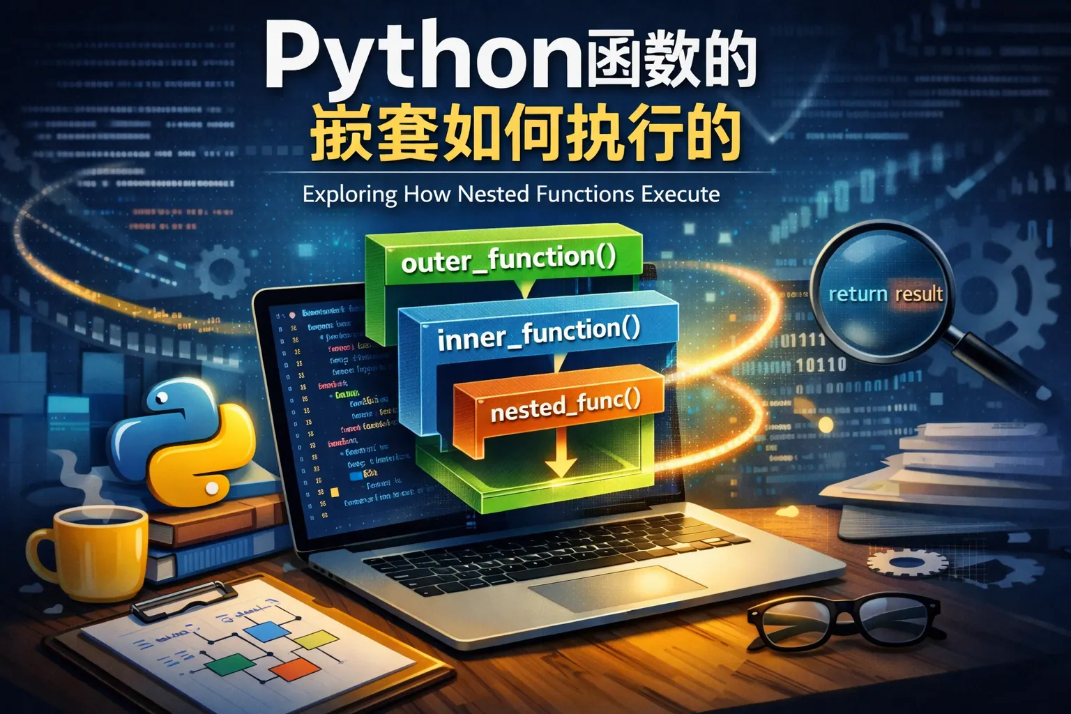 python函数的嵌套如何执行的