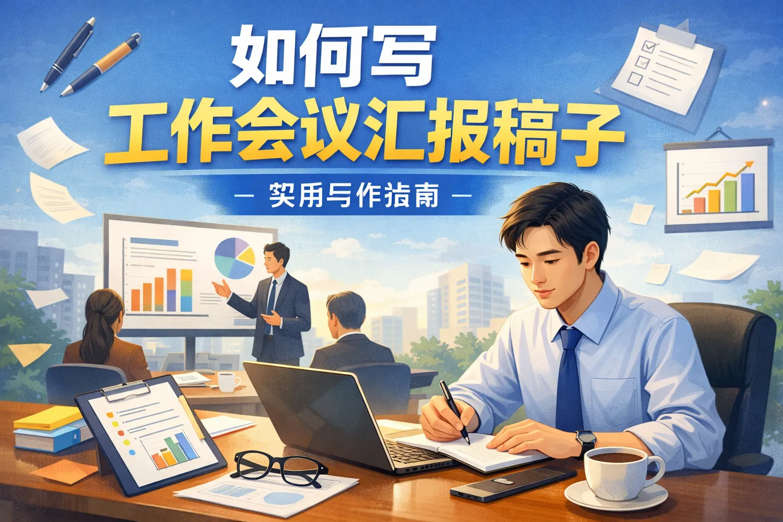 如何写工作会议汇报稿子