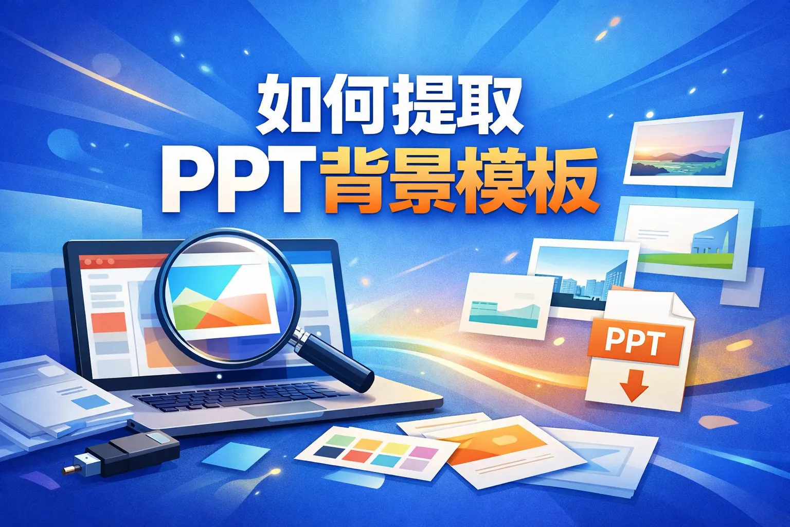 如何提取ppt背景模板