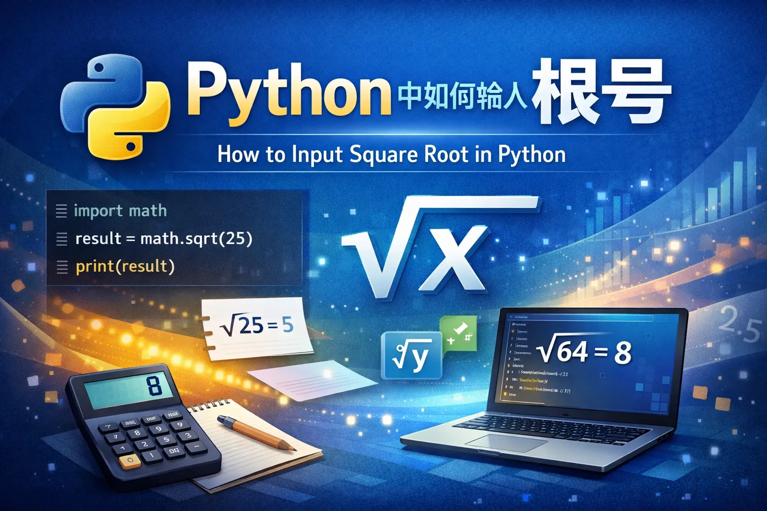 python中如何输入根号