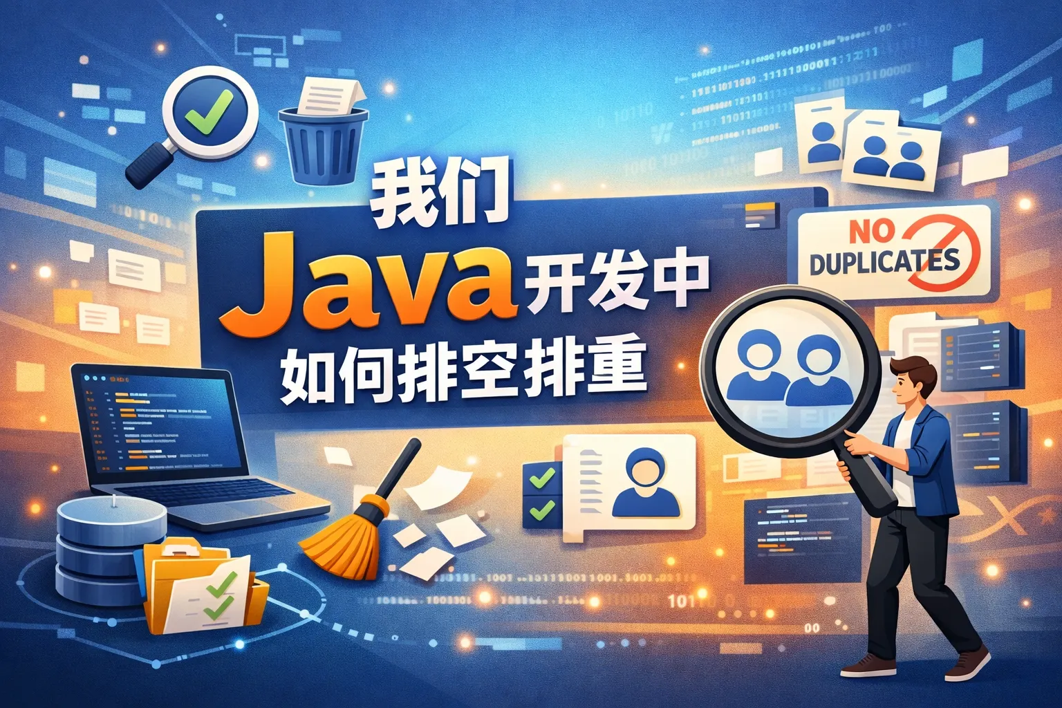 我们java开发中如何排空排重