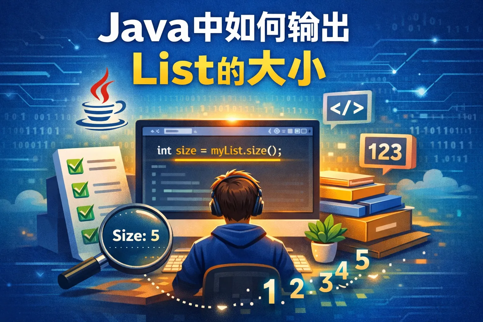 Java中如何输出list的大小