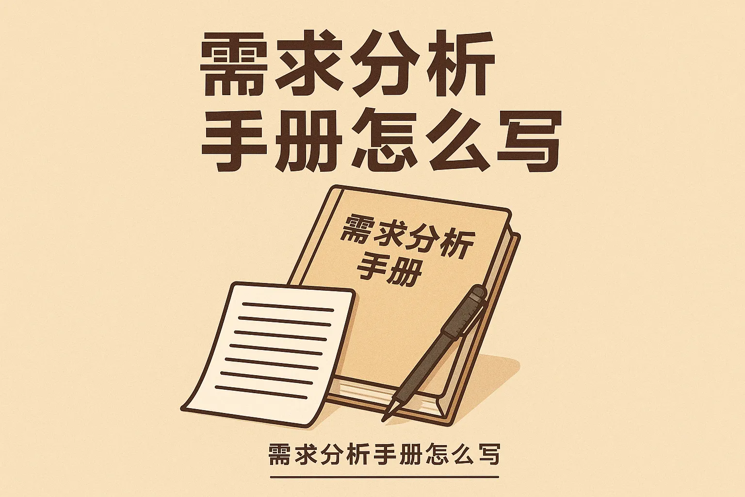 需求分析手册怎么写的