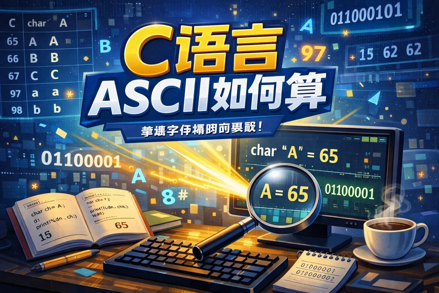 c语言ascii如何算