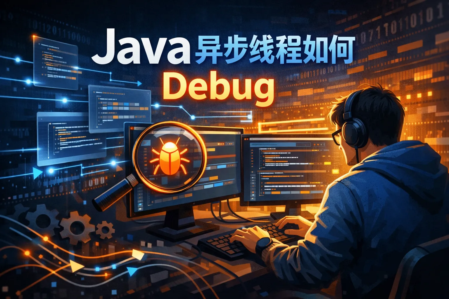 java异步线程如何debug