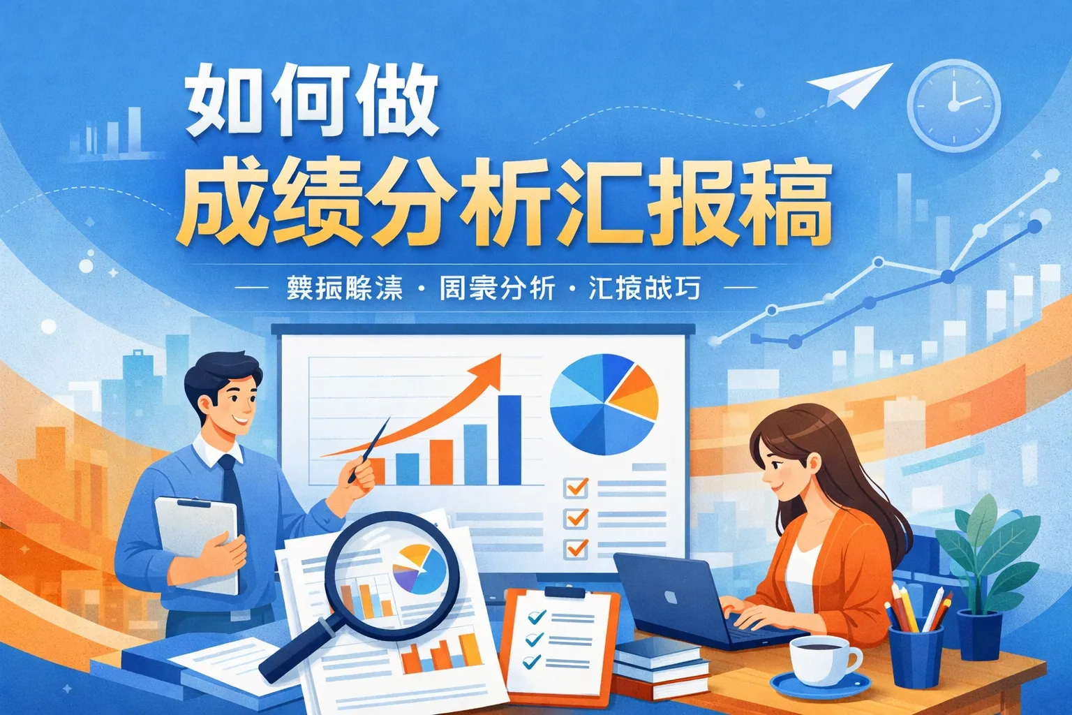 如何做成绩分析汇报稿