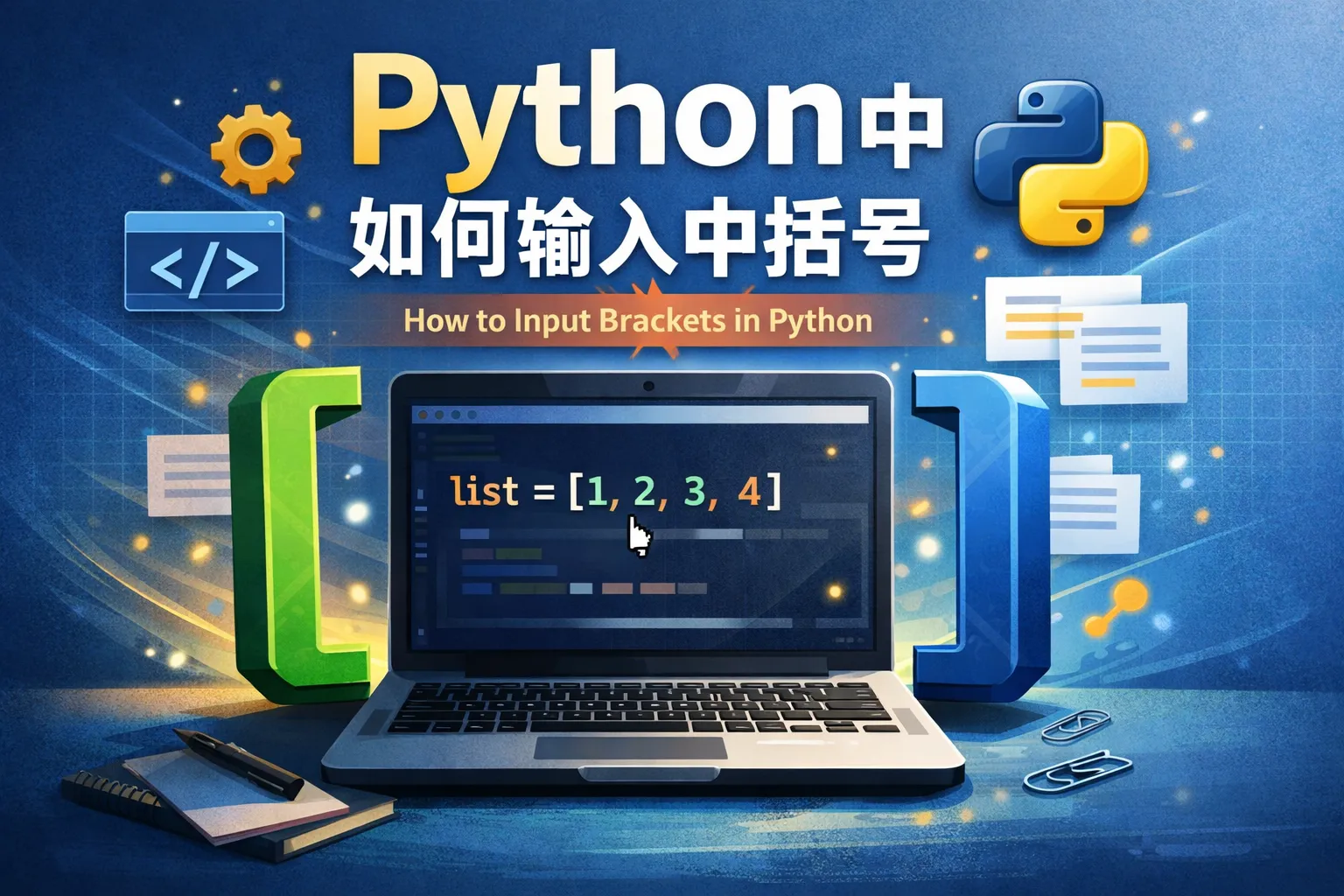 python中如何输入中括号