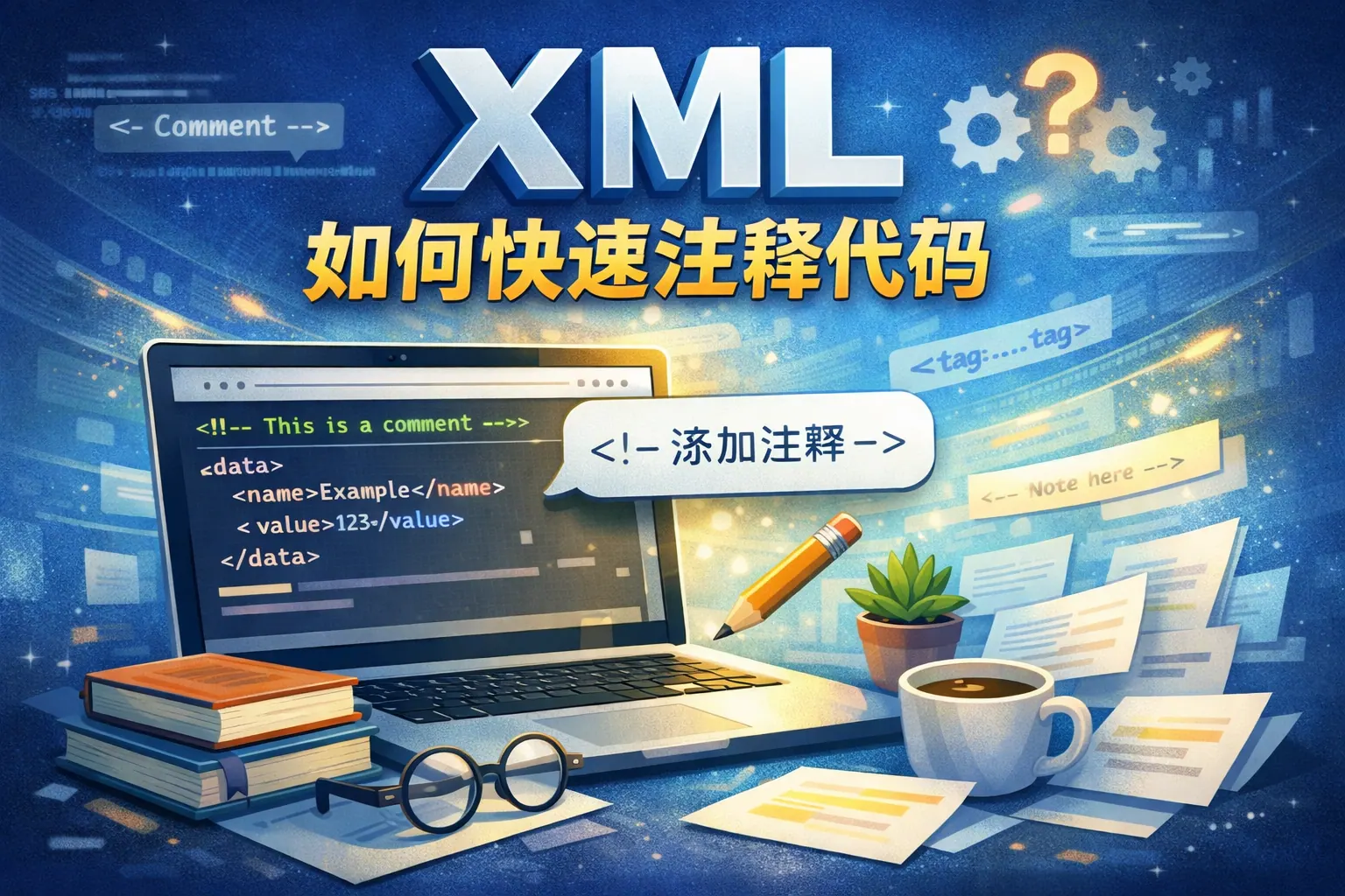 xml如何快速注释代码