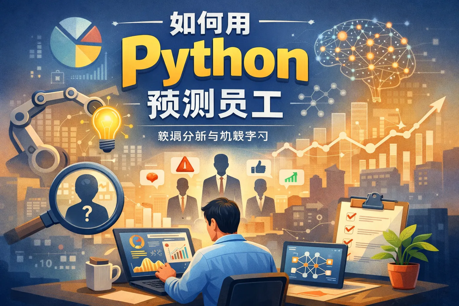 如何用python预测员工
