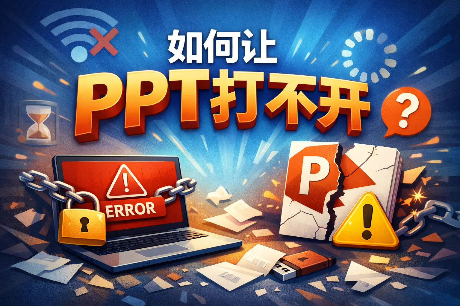 如何让ppt打不开