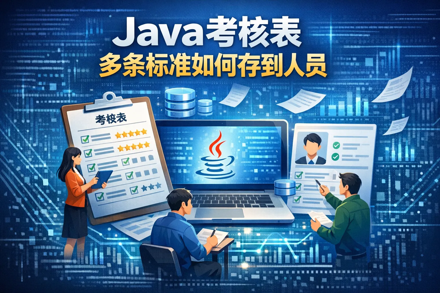 java考核表多条标准如何存到人员