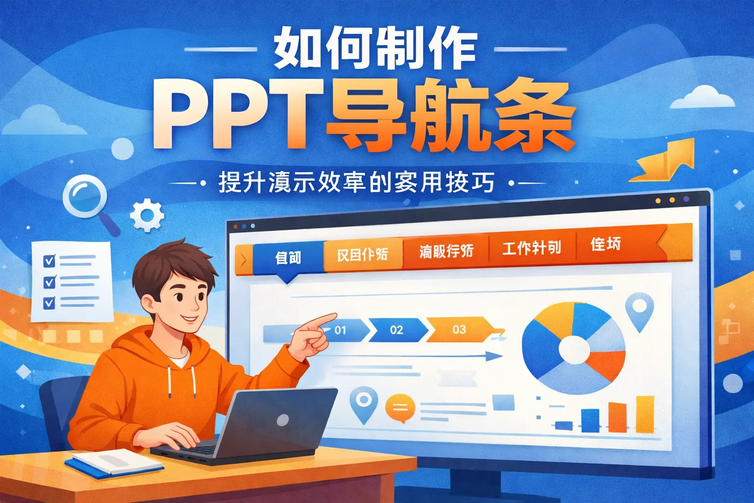 如何制作ppt导航条