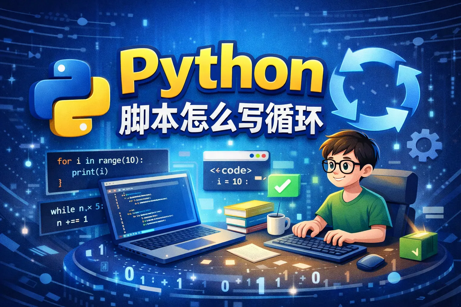 python脚本怎么写循环