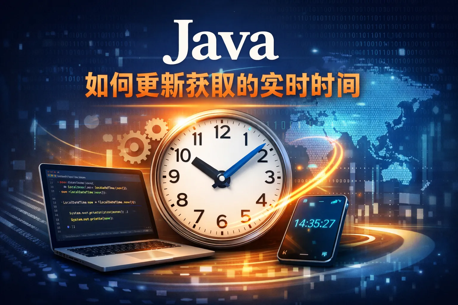 java如何更新获取的实时时间