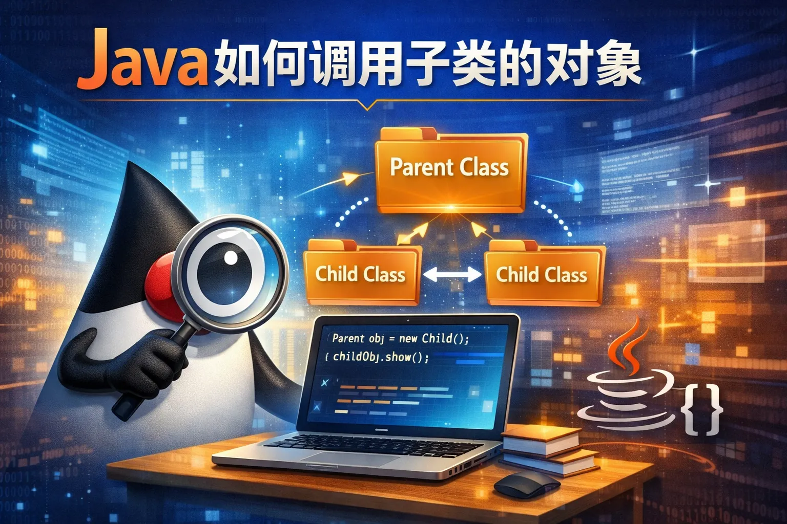 java如何调用子类的对象