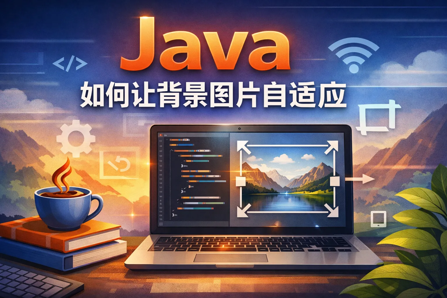 java如何让背景图片自适应