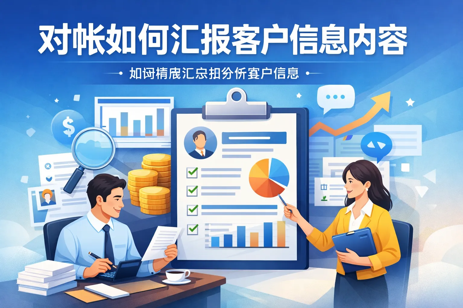 对帐如何汇报客户信息内容