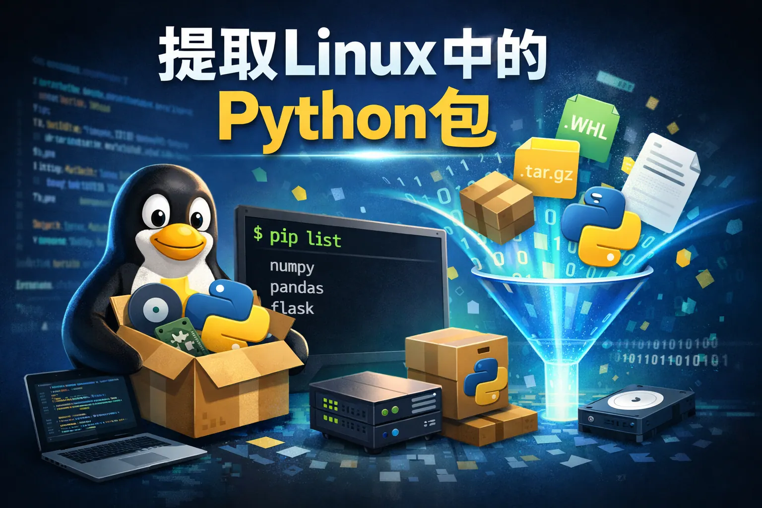 提取linux中的python包