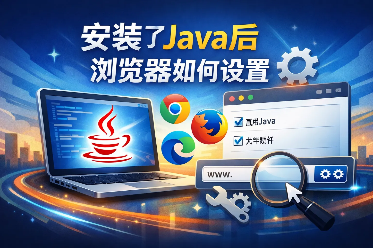 安装了java后浏览器如何设置