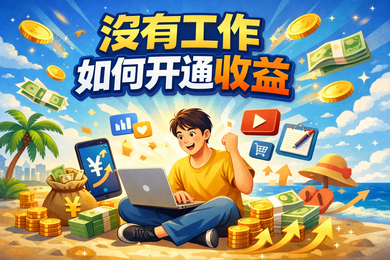 没有工作如何开通收益