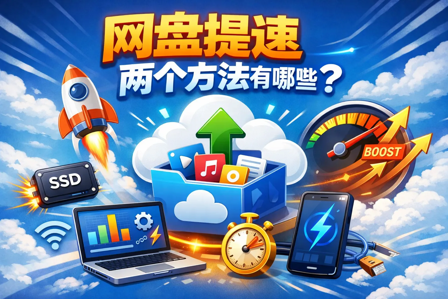 网盘提速两个方法有哪些