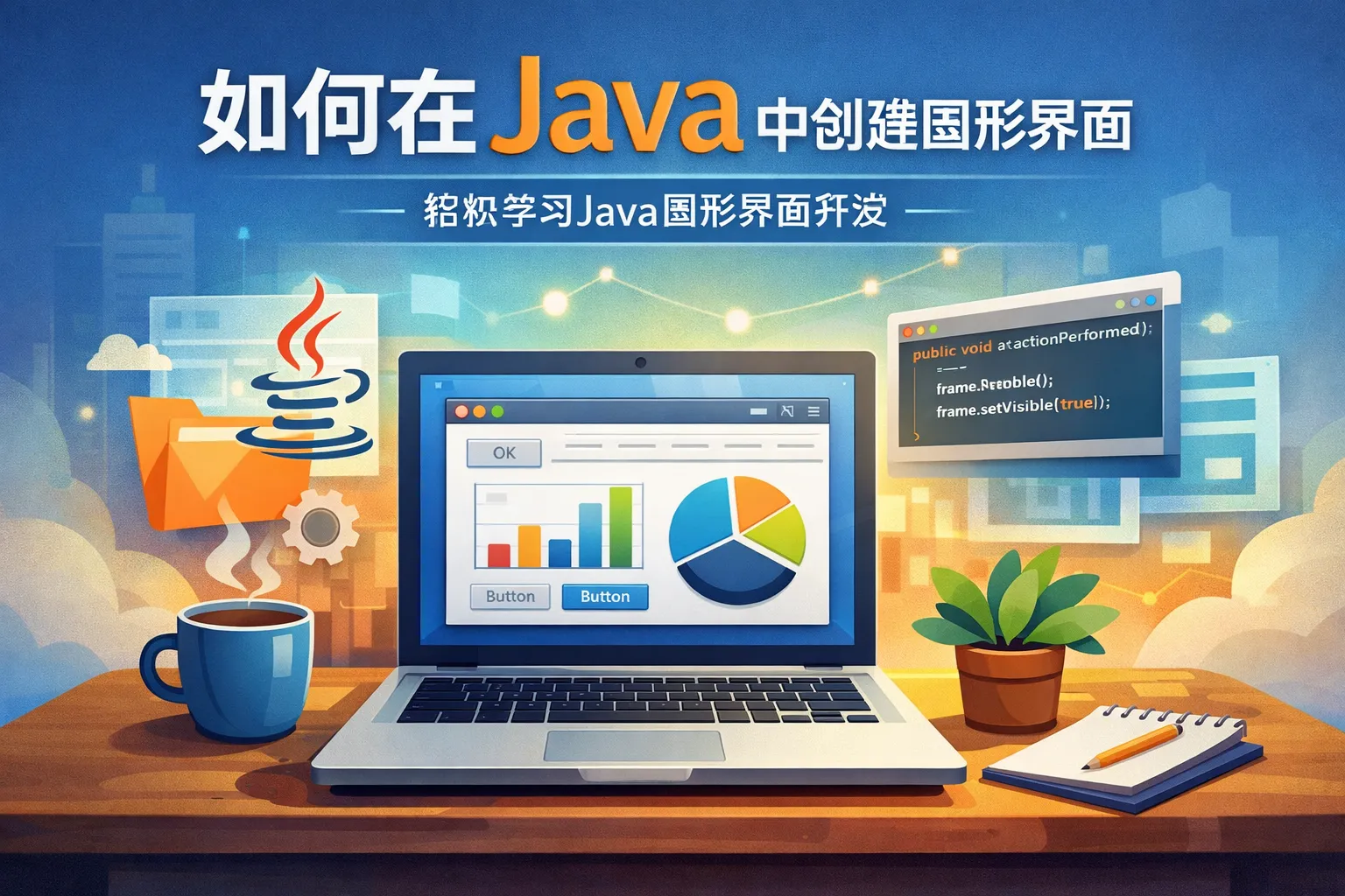 如何在java中创建图形界面