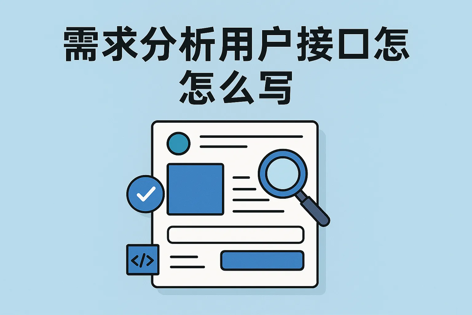 需求分析用户接口怎么写