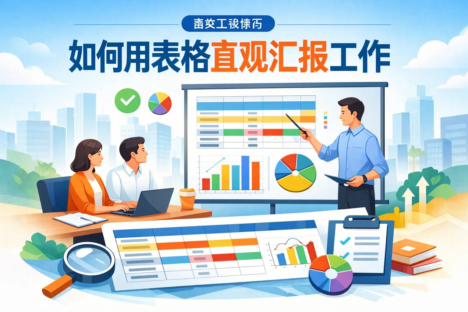 如何用表格直观汇报工作