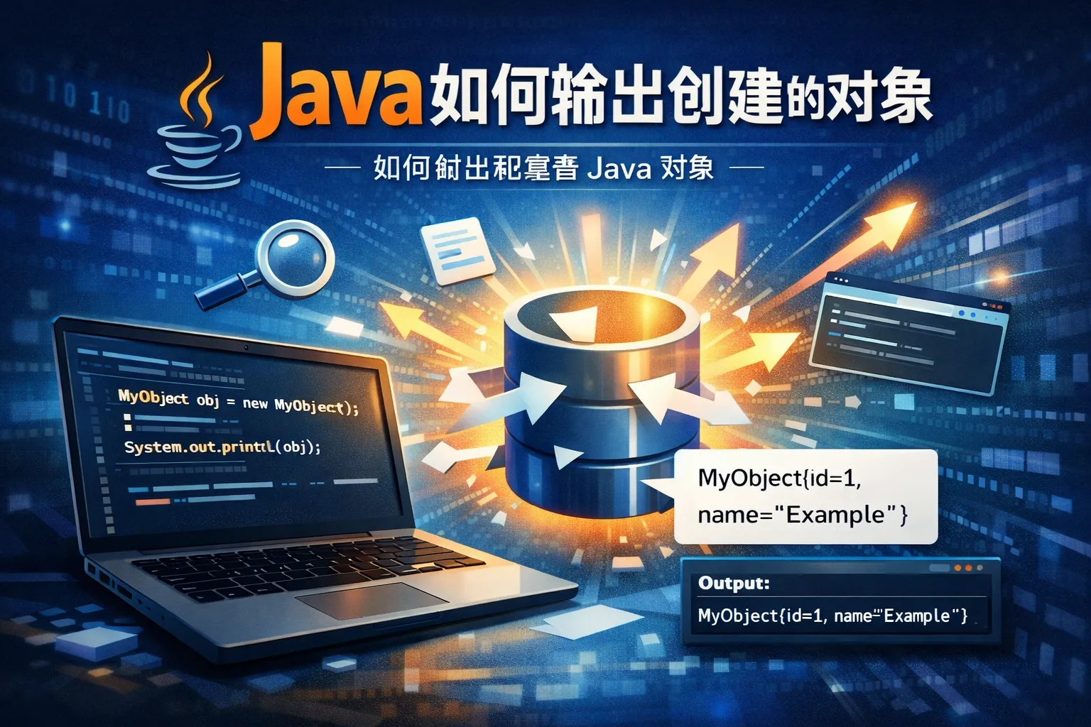java如何输出创建的对象