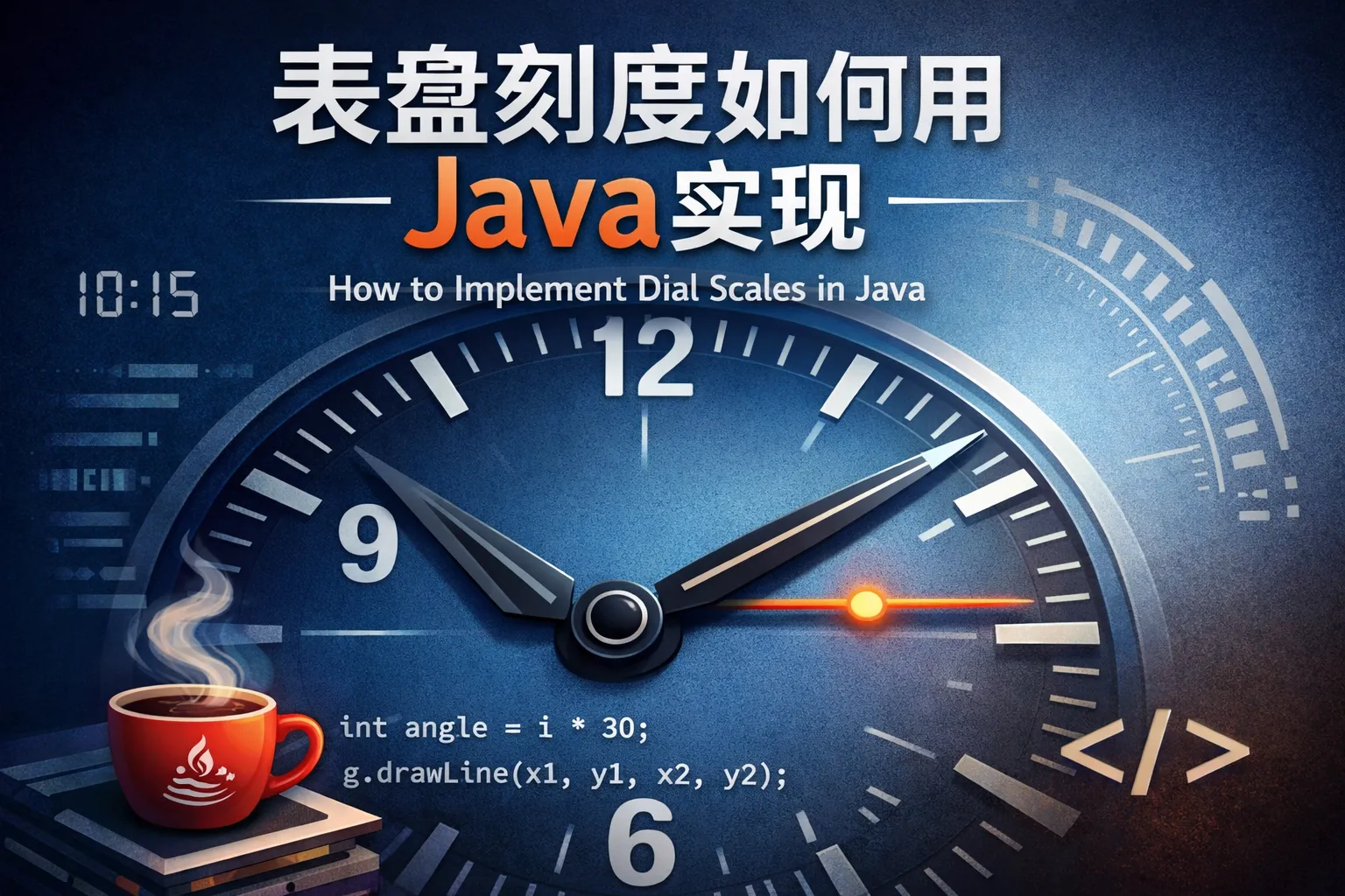 表盘刻度如何用java实现