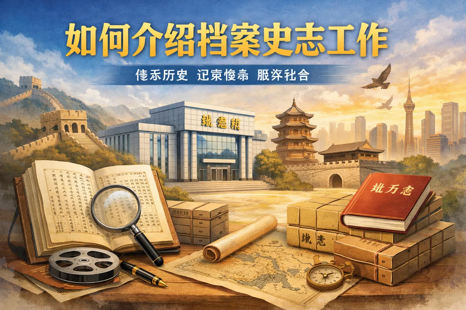 如何介绍档案史志工作