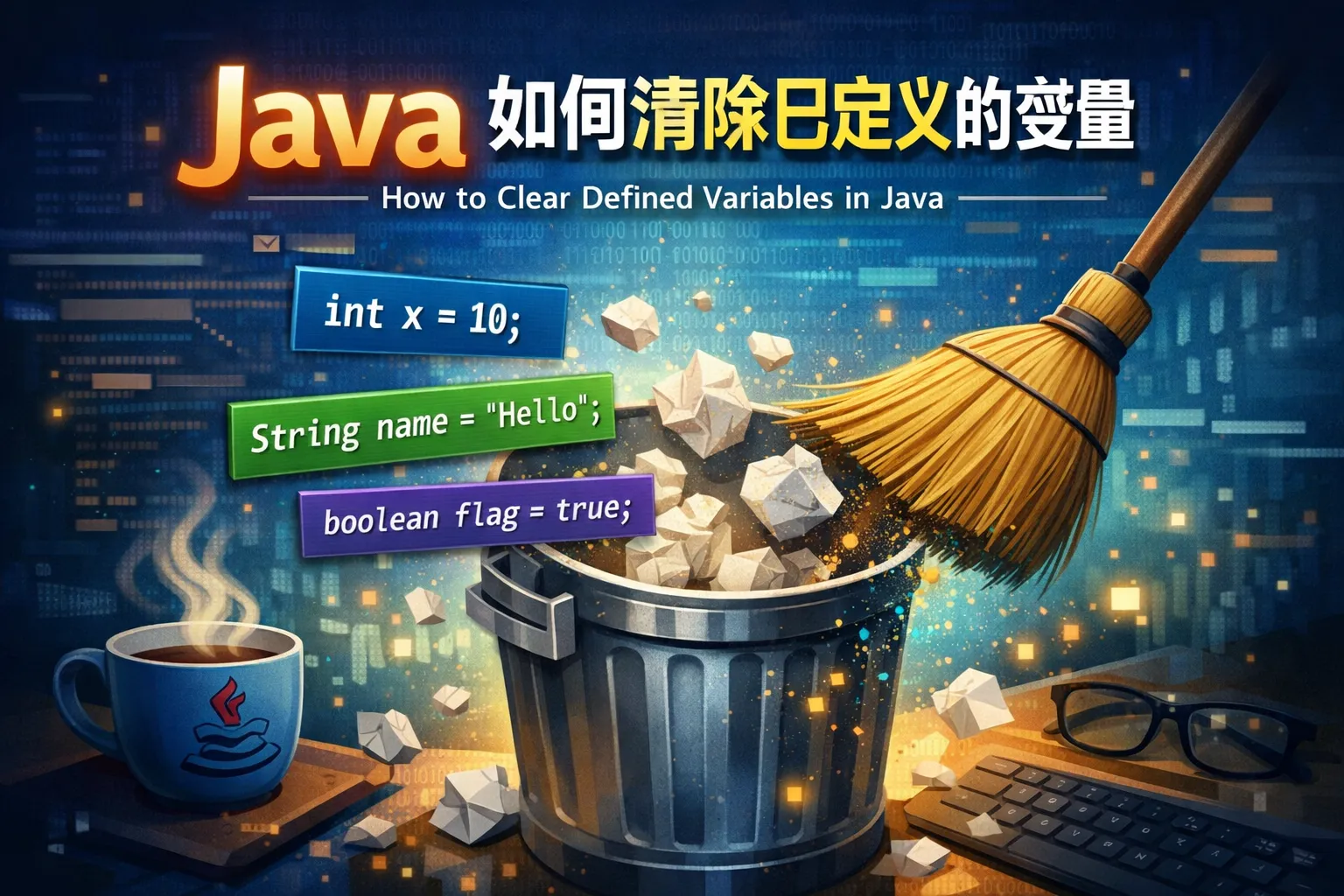 java如何清除已定义的变量
